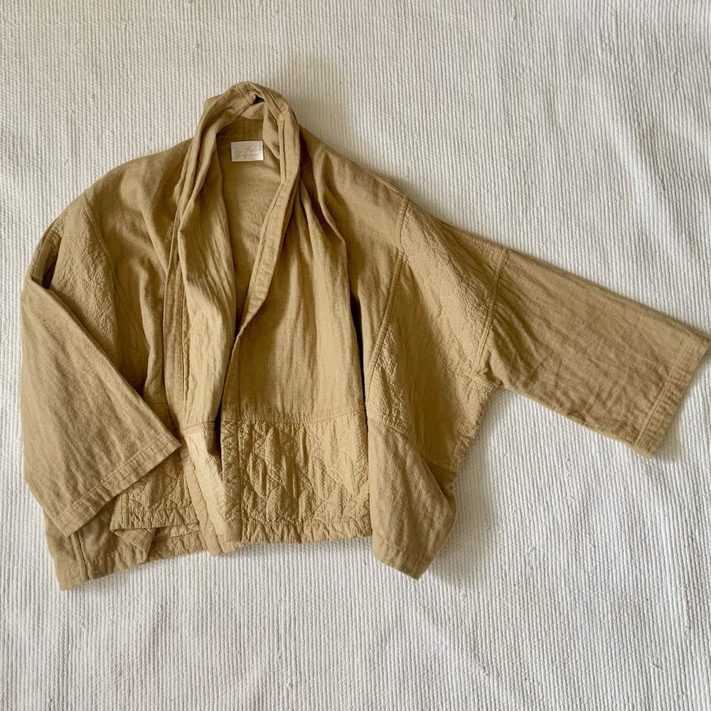 like new! atelier delphine kimono jacket, dune
